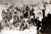 Pracownicy kamieniołomu na Zakrzówku w okresie okupacji